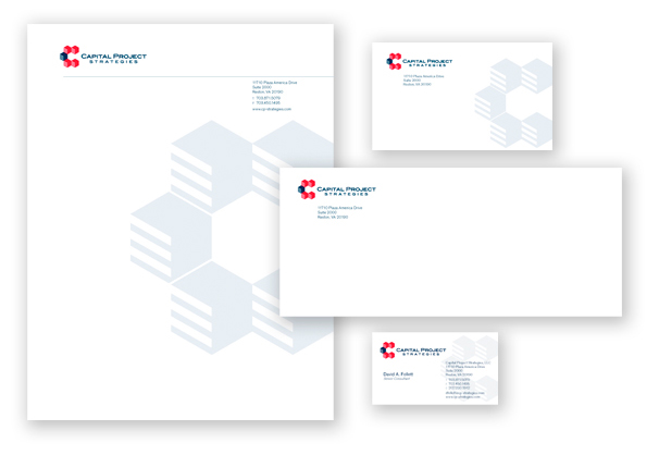 Capital Project Strategies stationery suite